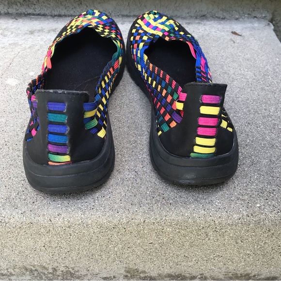 Rainbow Elastic Ballet Flats size 8.5 NWOT - Picture 3 of 8